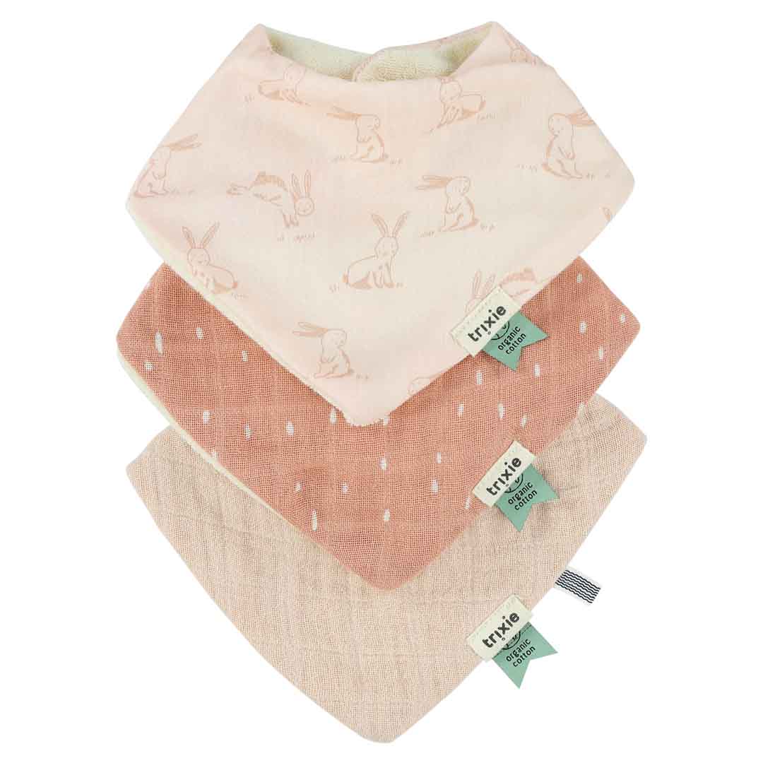 Bandana slab 3-pack mix - Rosy Rabbit